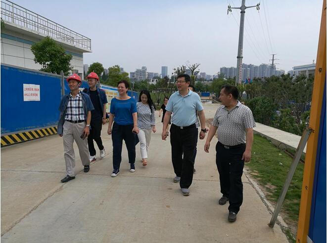 城投公司纪委书记荣巩等一行调研琴断口水厂升级改扩建工作
