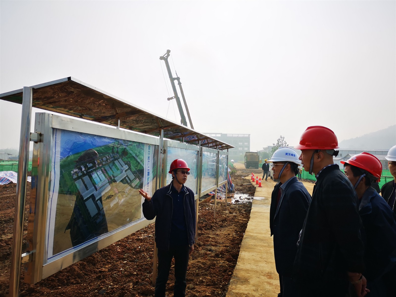 城投公司副总经理王贤兵调研金口、白沙洲项目