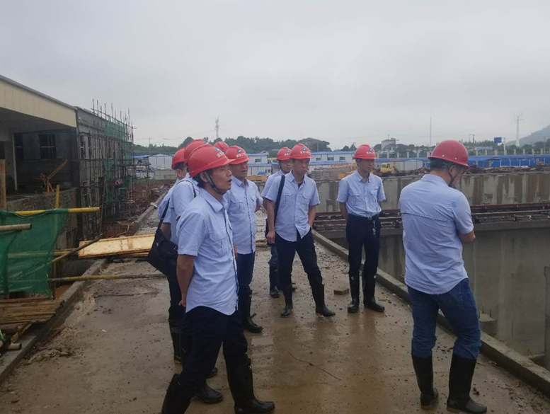 公司领导调研金口水厂二期改扩建工程
