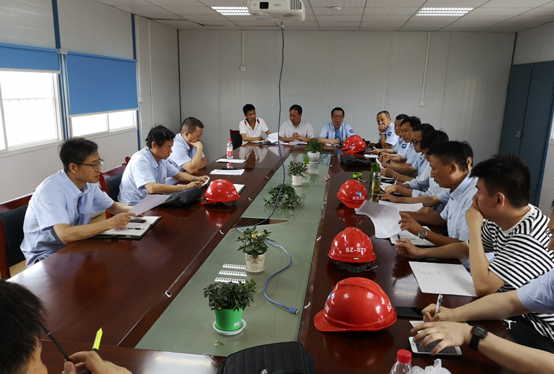 公司领导调研金口水厂二期改扩建工程