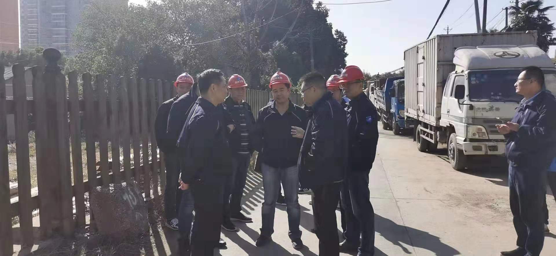 集团公司领导调研平湖门功能调整给水管道工程项目
