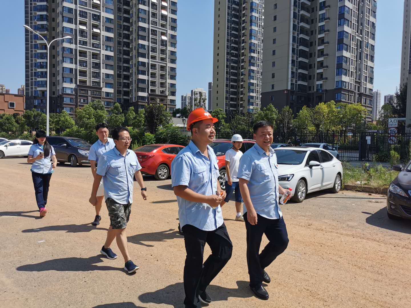 东湖高新供水公司对管道工程公司在建工地开展安全生产检查