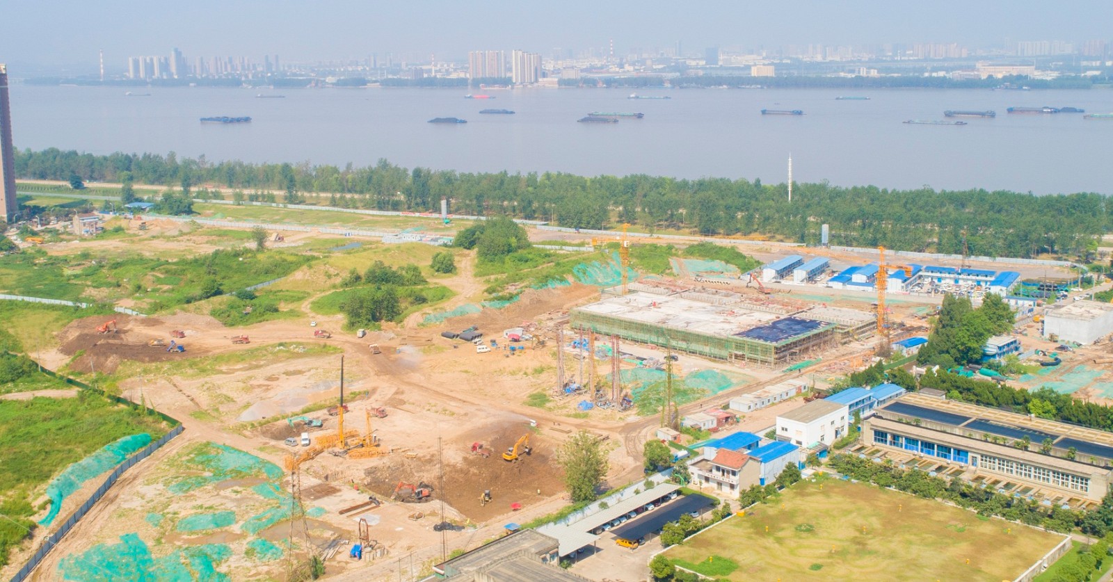 日供水能力将达100万吨!白沙洲水厂改扩建工程主体结构完工